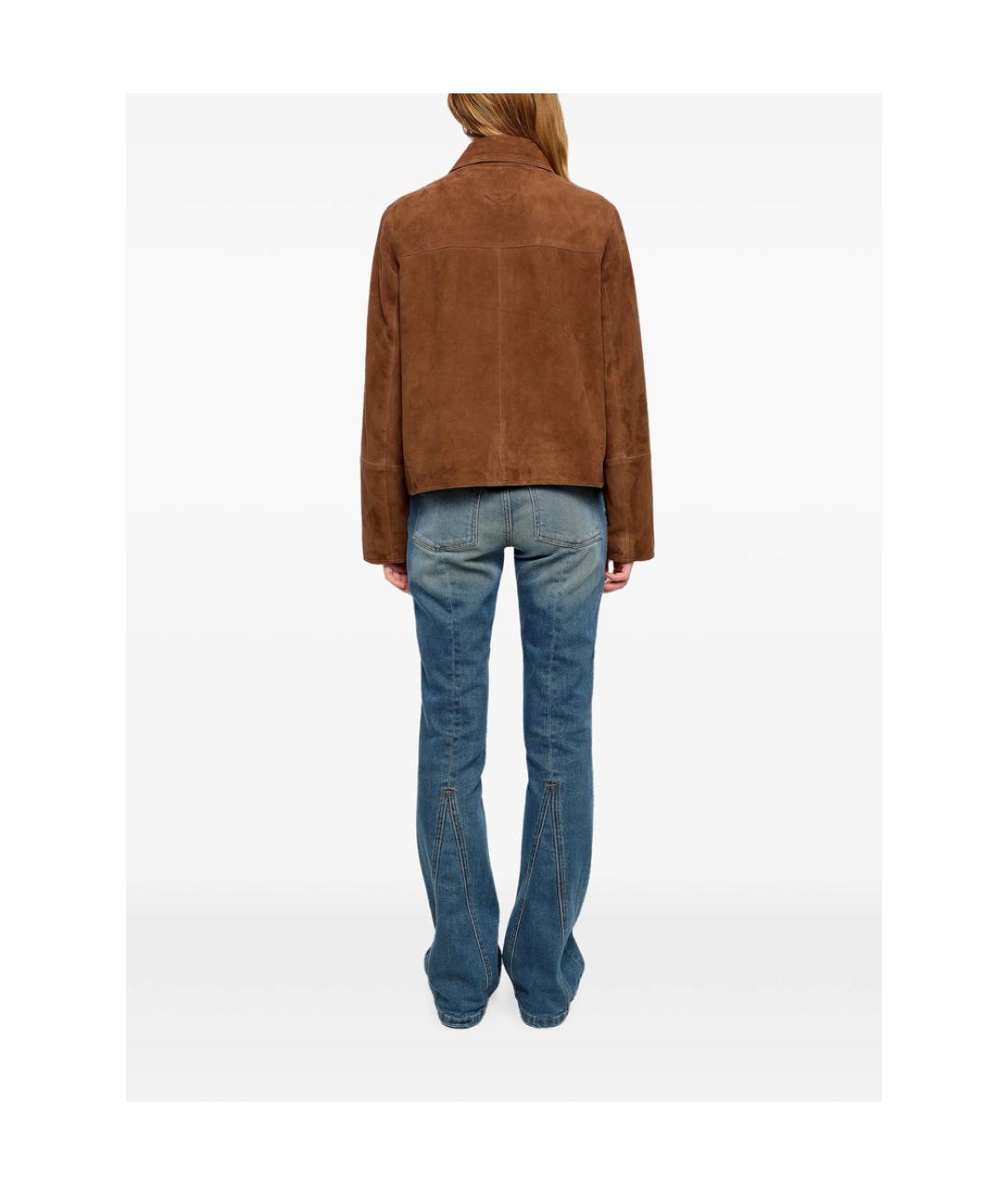 ZADIG & VOLTAIRE Коричневая замшевая куртка, фото 3