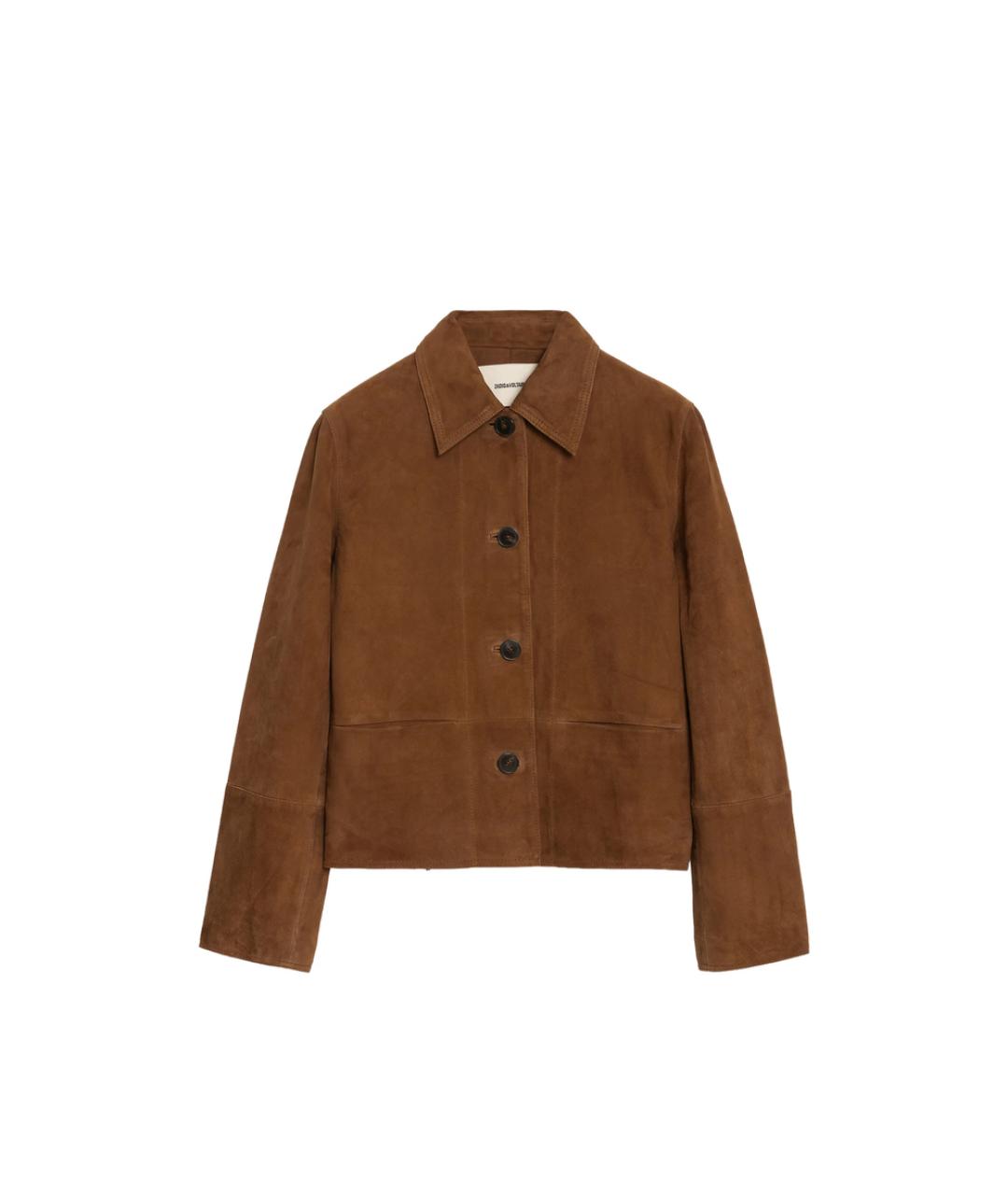 ZADIG & VOLTAIRE Коричневая замшевая куртка, фото 1