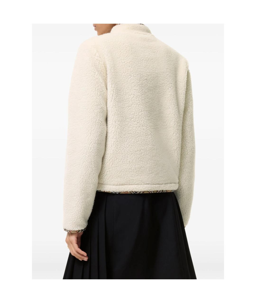 BURBERRY Бежевая полиэстеровая куртка, фото 3