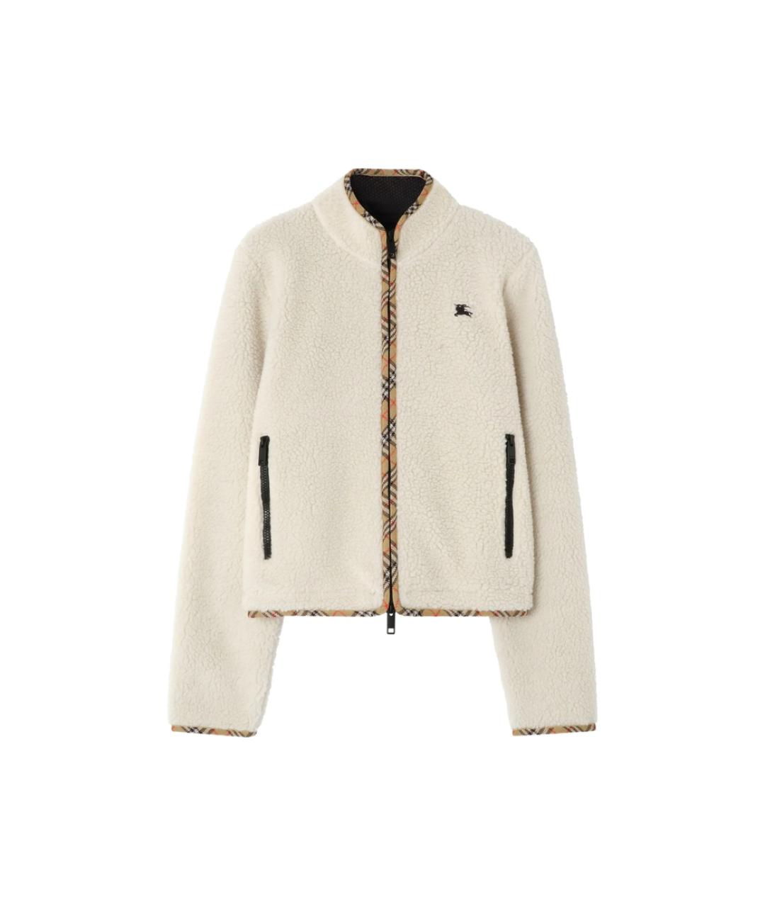 BURBERRY Бежевая полиэстеровая куртка, фото 1