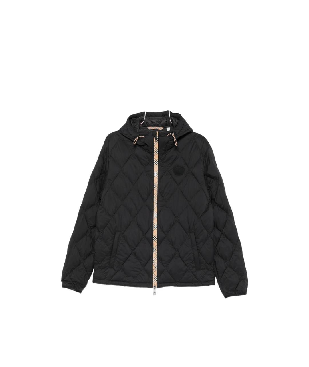 BURBERRY Черная полиэстеровая куртка, фото 1