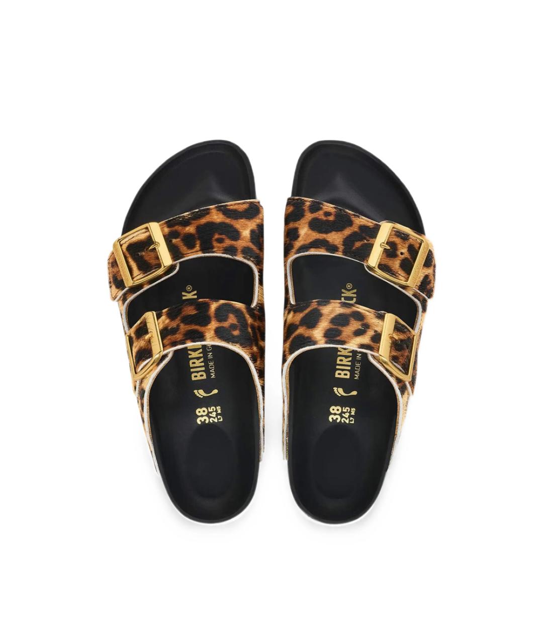 BIRKENSTOCK Коричневые кожаные сандалии, фото 2