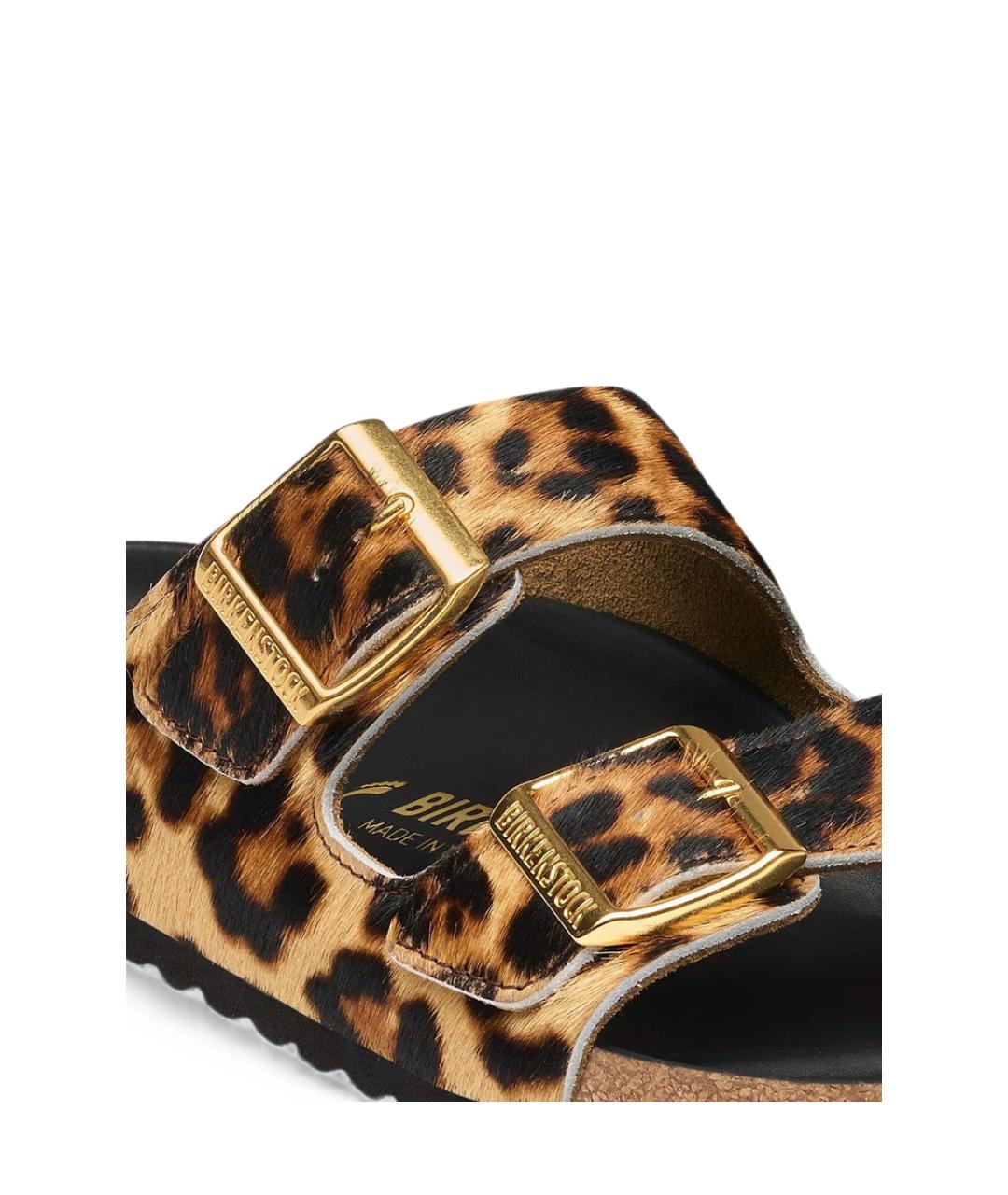 BIRKENSTOCK Коричневые кожаные сандалии, фото 3