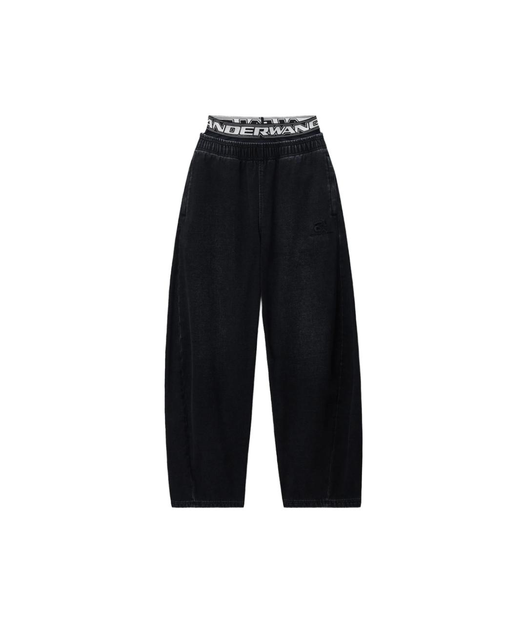ALEXANDER WANG Черные полиэстеровые повседневные брюки, фото 1