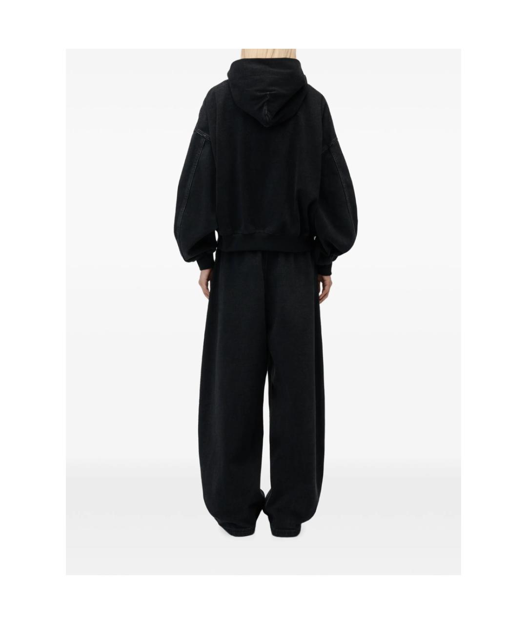 ALEXANDER WANG Черные полиэстеровые повседневные брюки, фото 4