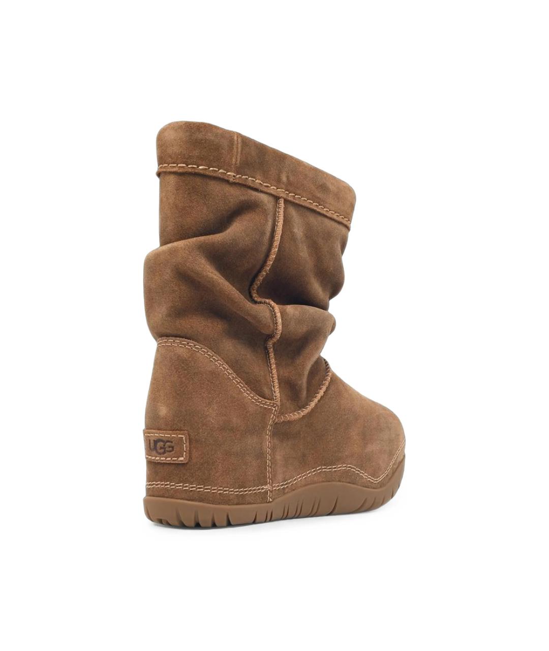 UGG Коричневые замшевые сапоги, фото 2