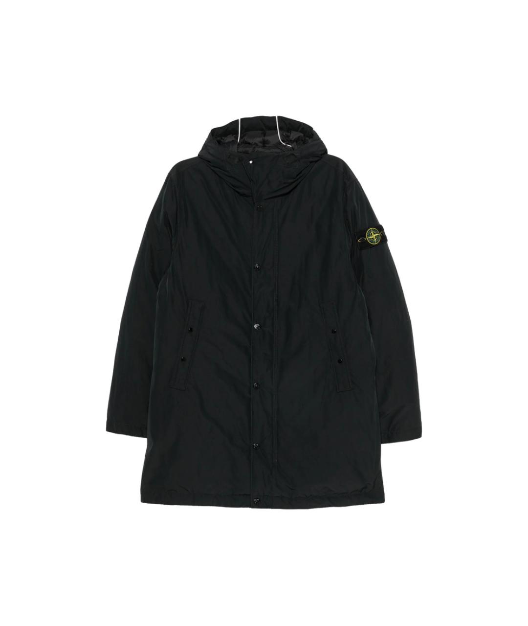 STONE ISLAND Черная полиэстеровая куртка, фото 1