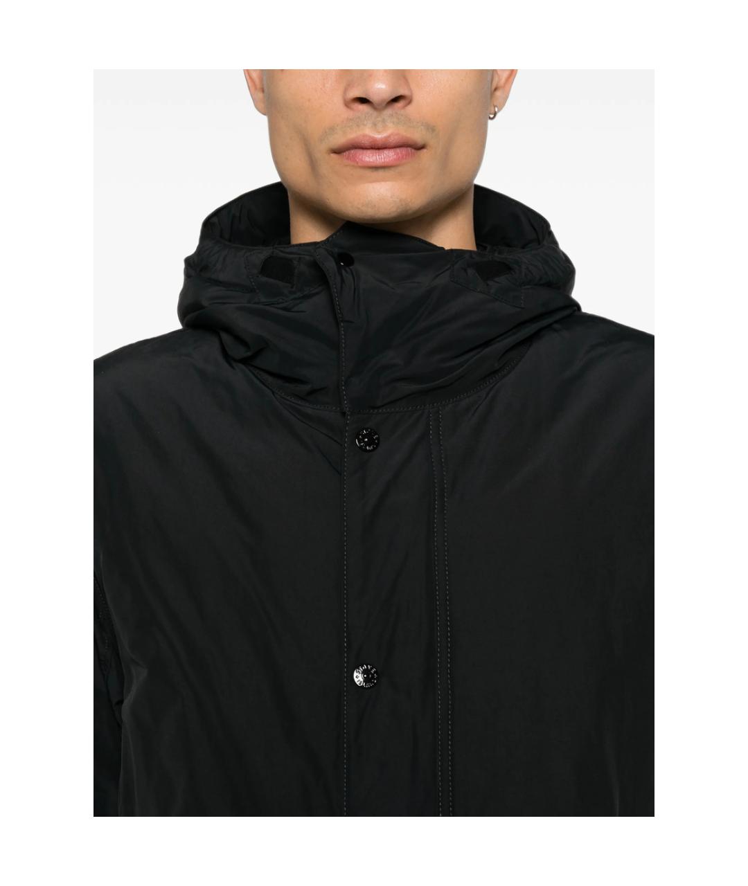 STONE ISLAND Черная полиэстеровая куртка, фото 2