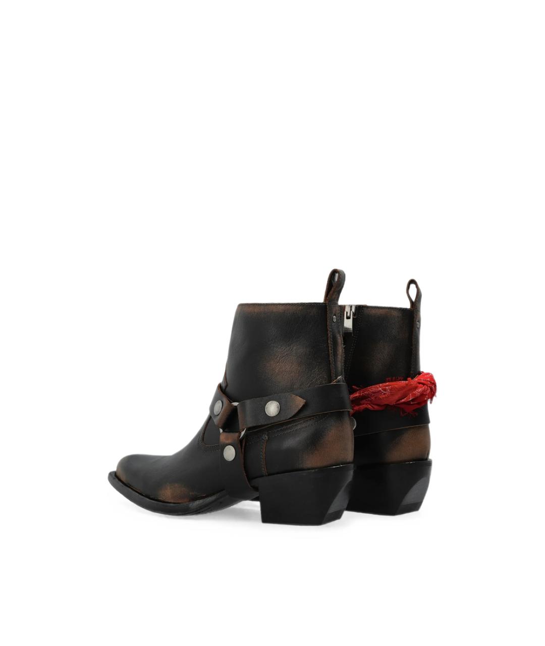 GOLDEN GOOSE Черные кожаные ботинки, фото 2