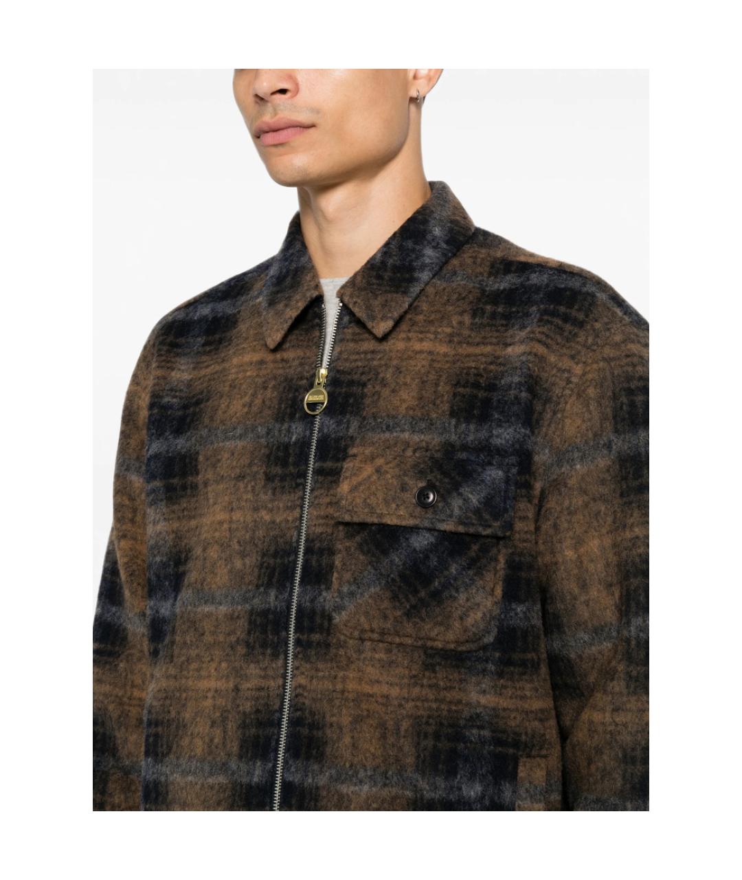 BARBOUR Коричневая полиэстеровая куртка, фото 4