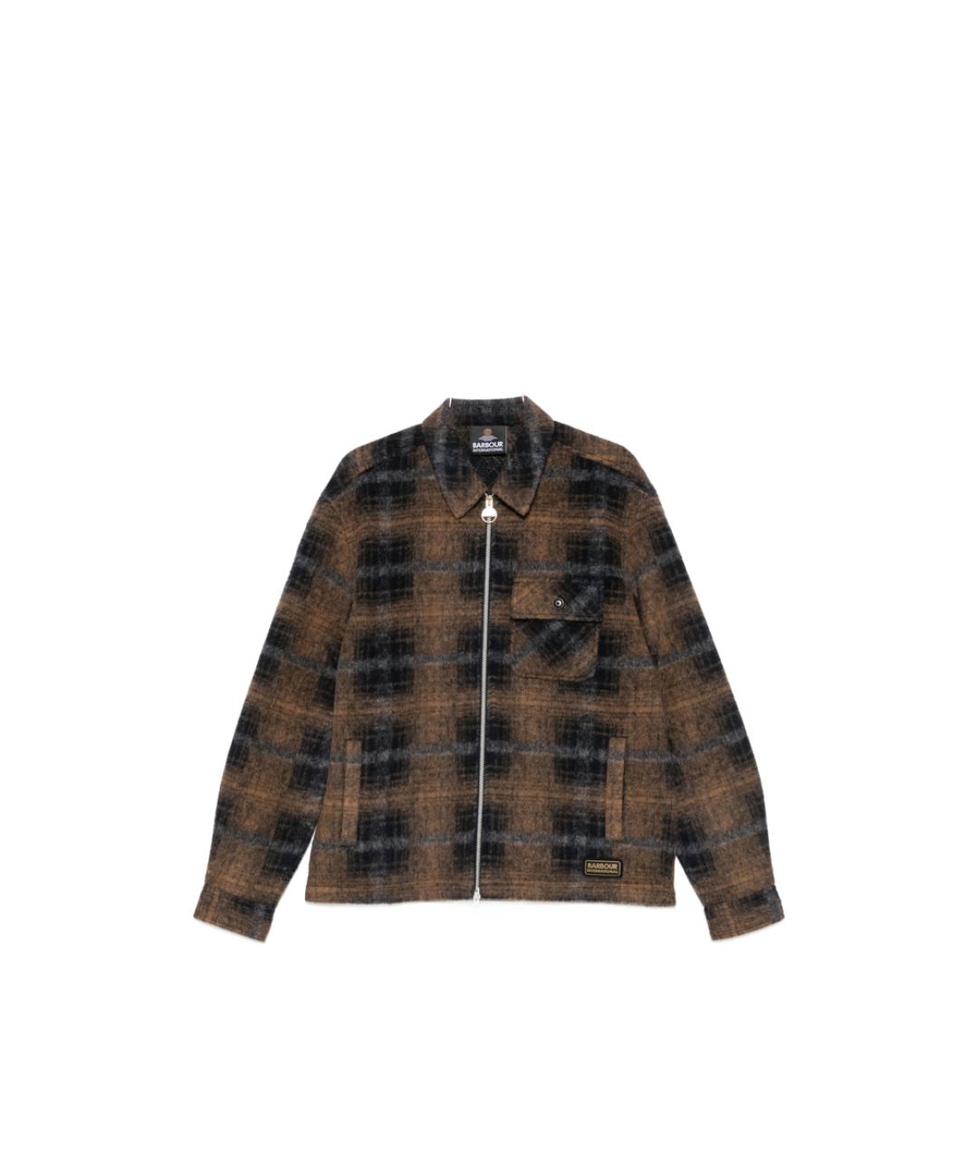 BARBOUR Коричневая полиэстеровая куртка, фото 1