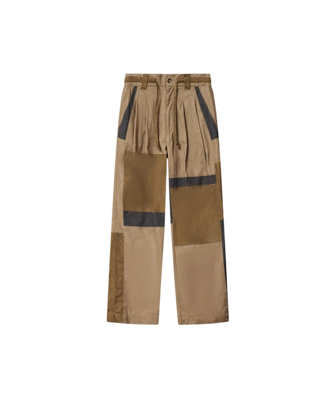 ISABEL MARANT Бежевые хлопковые повседневные брюки, фото 1