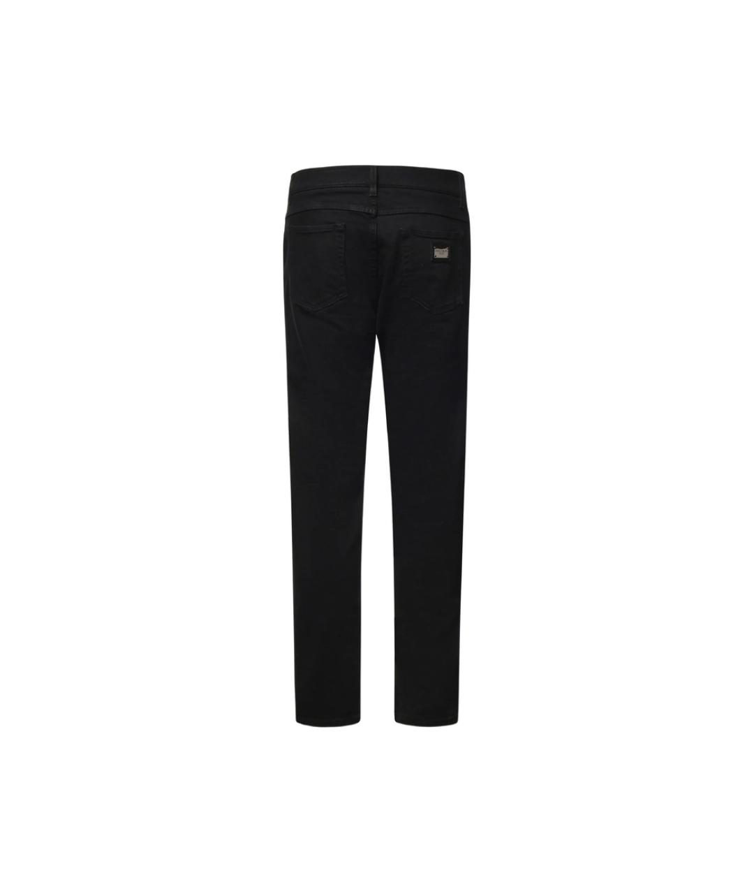 DOLCE&GABBANA Черные хлопко-эластановые джинсы скинни, фото 3