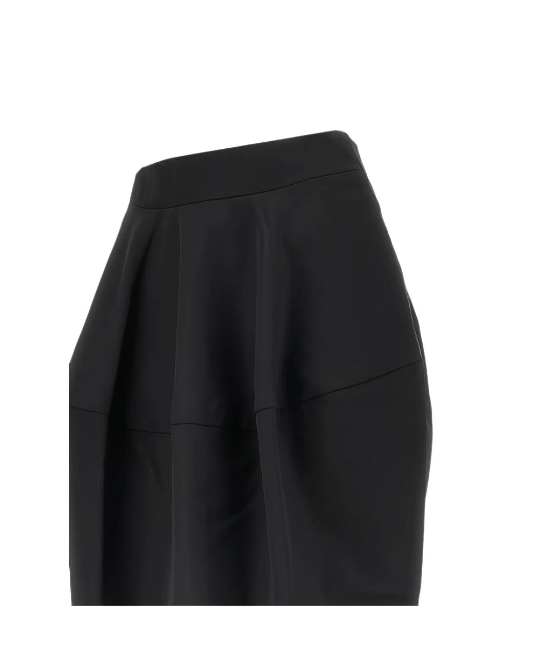 JACQUEMUS Черная шерстяная юбка миди, фото 2