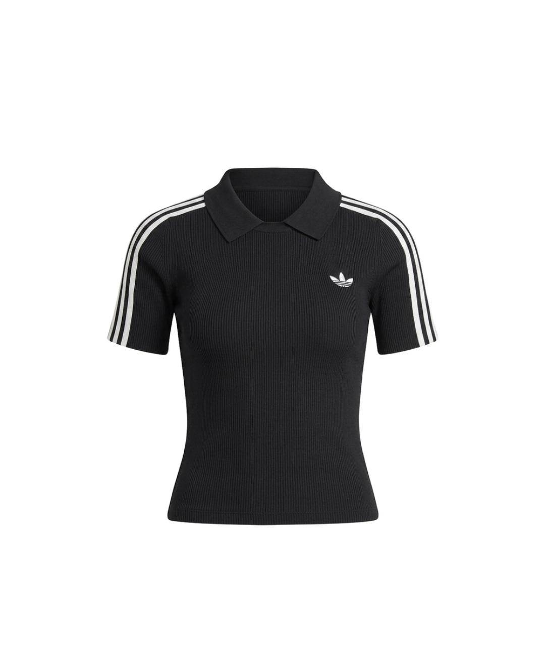 ADIDAS Черная вискозная футболка, фото 1