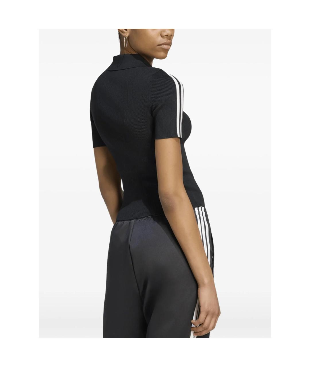 ADIDAS Черная вискозная футболка, фото 2