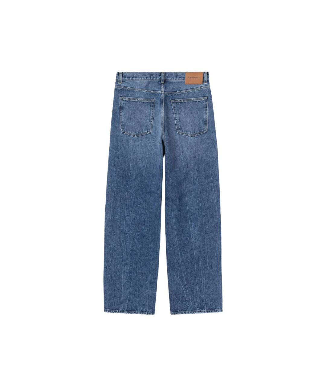 CARHARTT Синие хлопковые прямые джинсы, фото 2