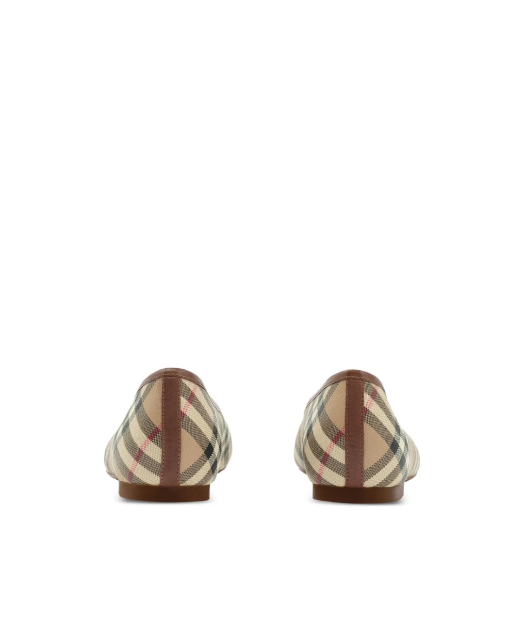 BURBERRY Бежевые балетки, фото 6
