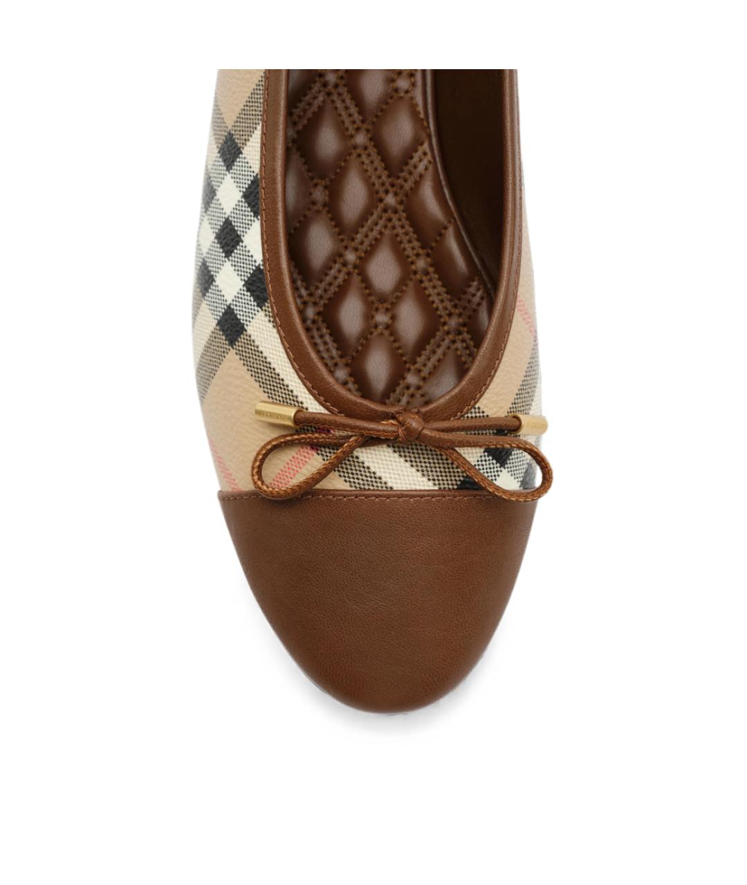BURBERRY Бежевые балетки, фото 2