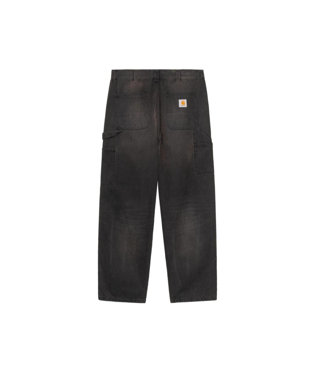 CARHARTT Черные хлопковые прямые джинсы, фото 2