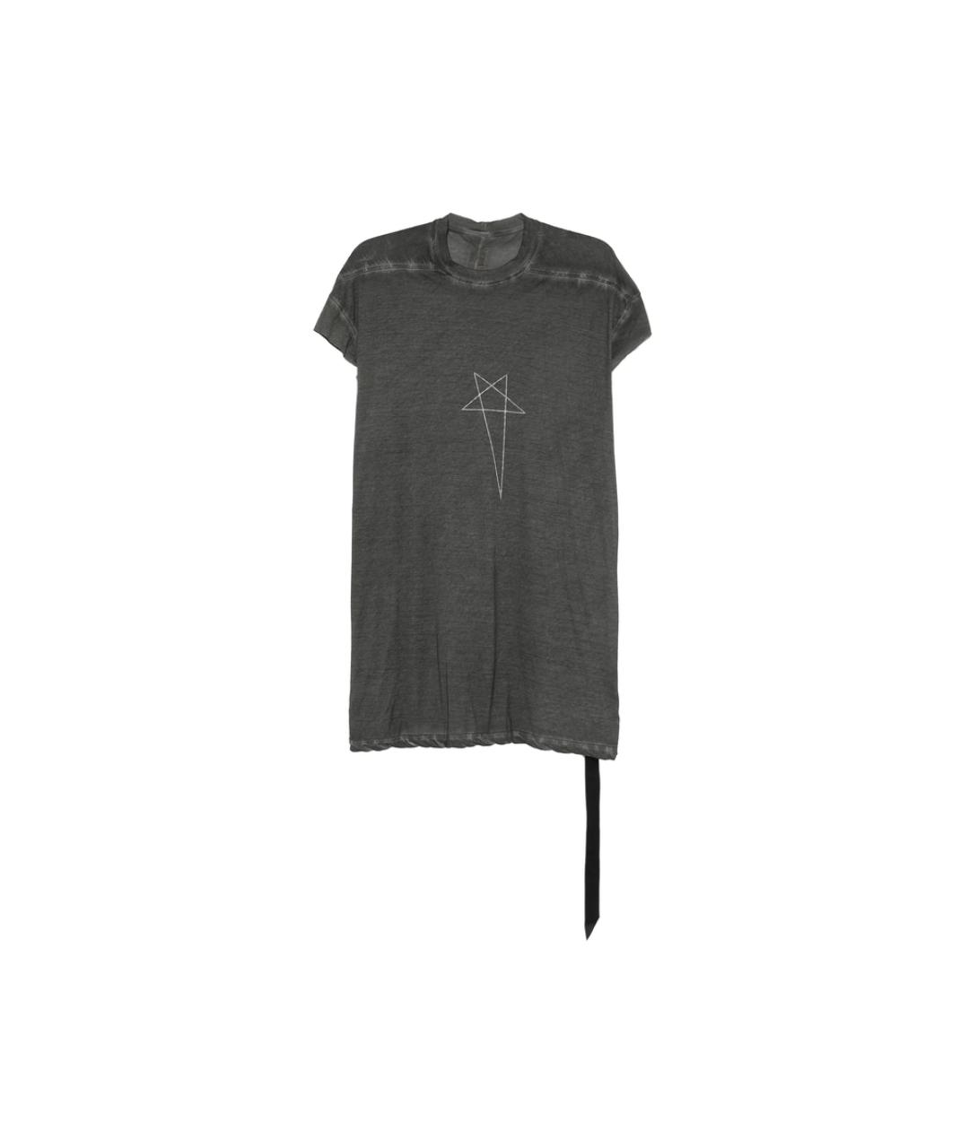 RICK OWENS DRKSHDW Черная хлопковая футболка, фото 1