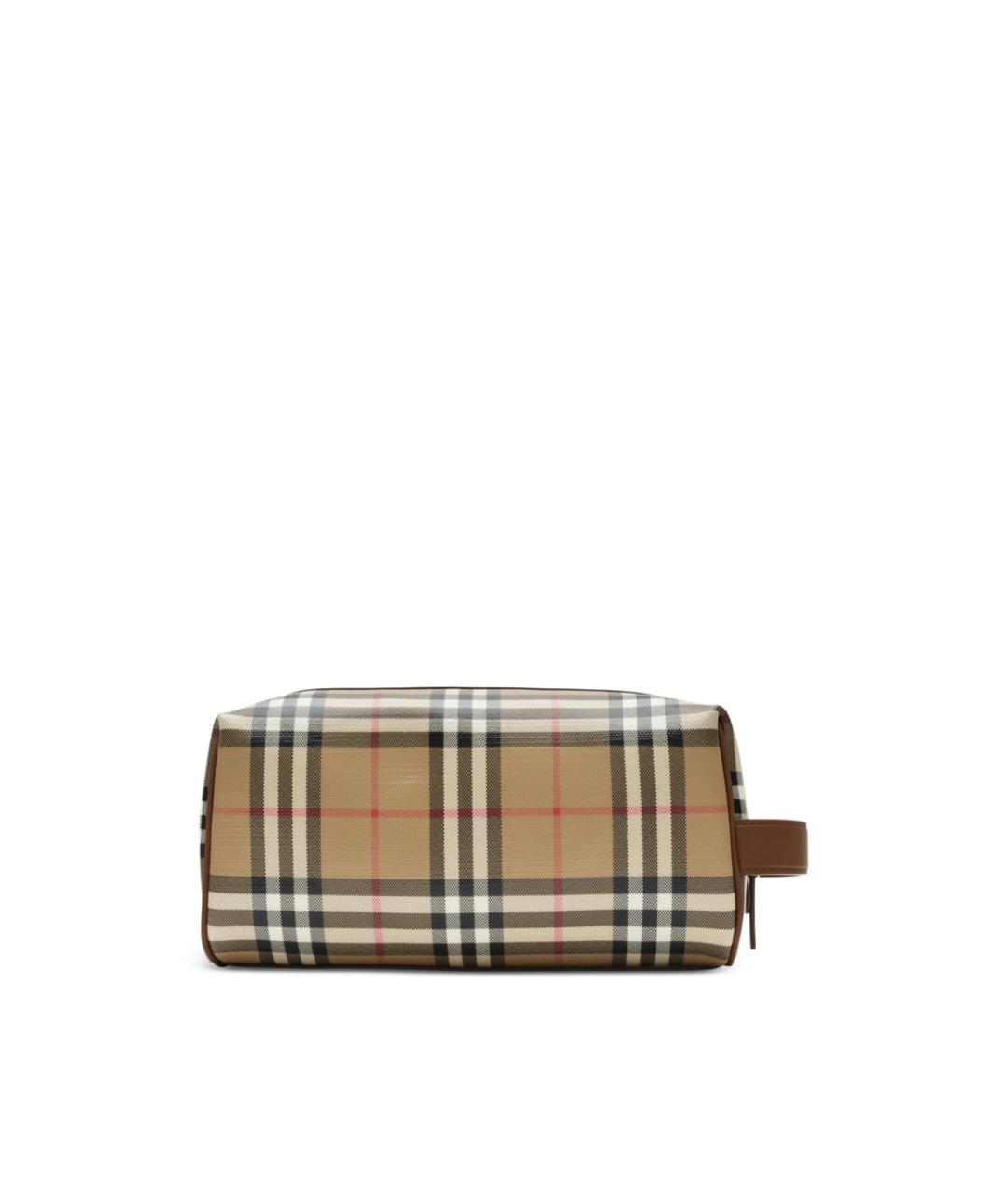 BURBERRY Бежевая барсетка из канвы, фото 5