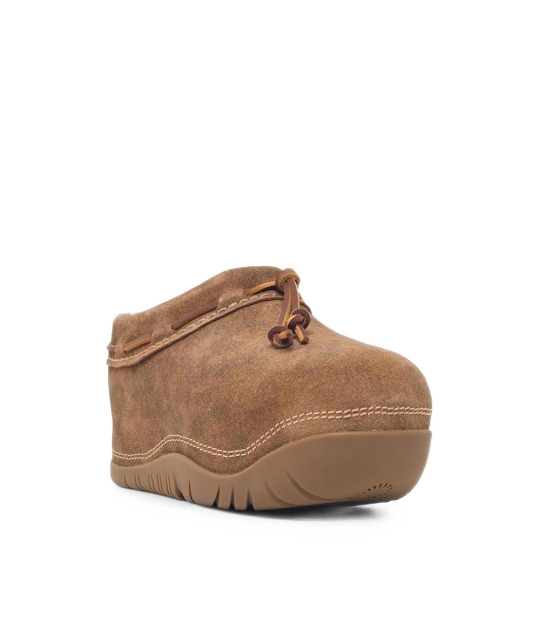 UGG Коричневые замшевые сабо, фото 2