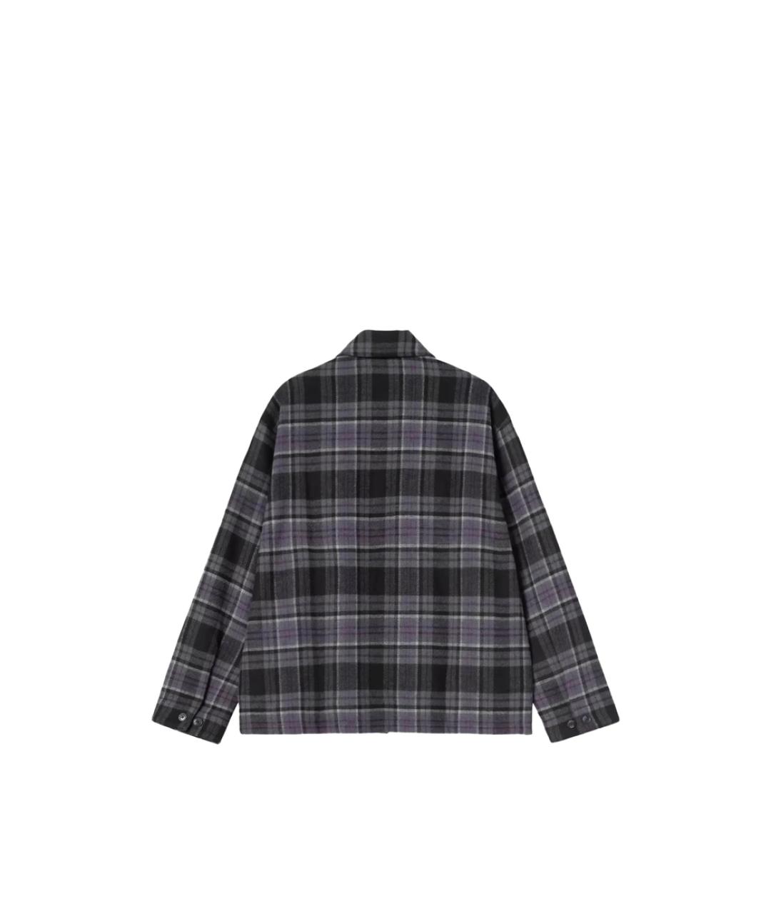 CARHARTT Серая хлопко-полиэстеровая кэжуал рубашка, фото 3