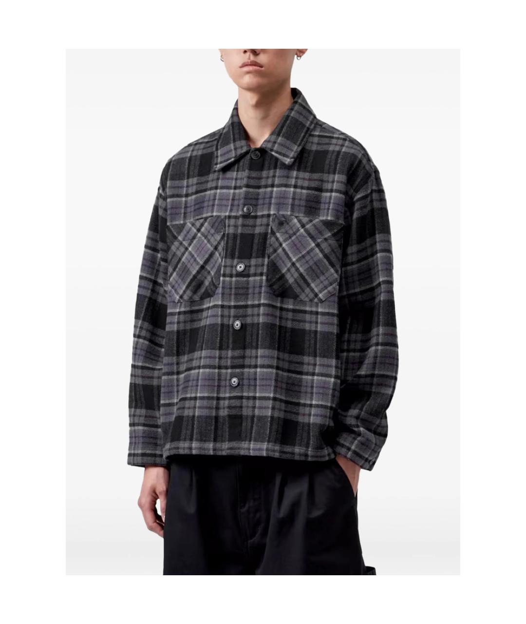 CARHARTT Серая хлопко-полиэстеровая кэжуал рубашка, фото 1