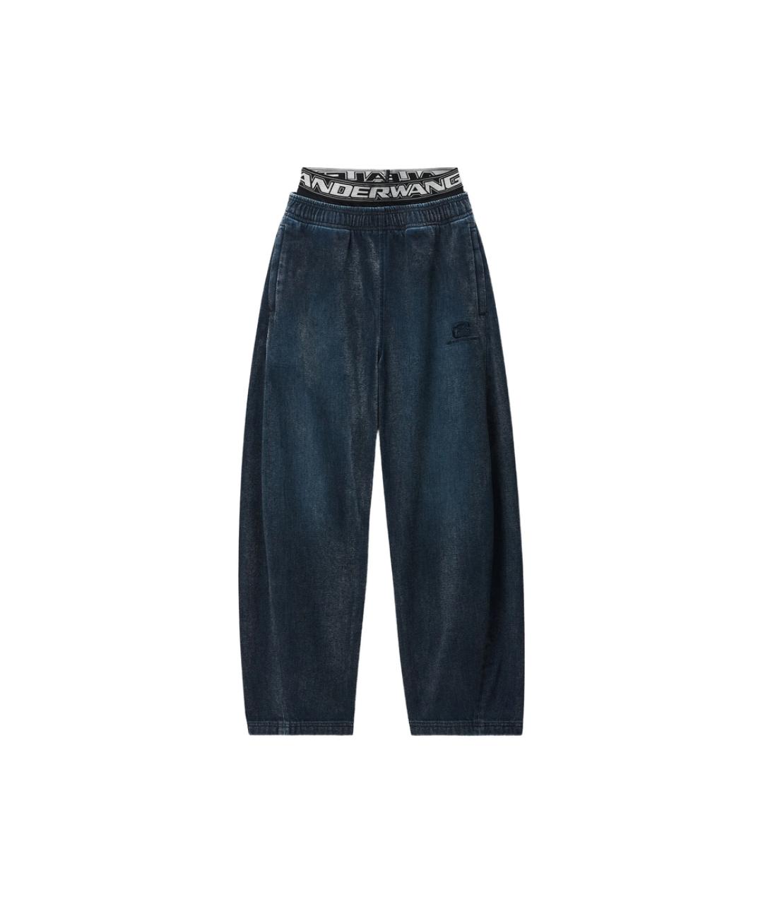 ALEXANDER WANG Синие хлопковые повседневные брюки, фото 1