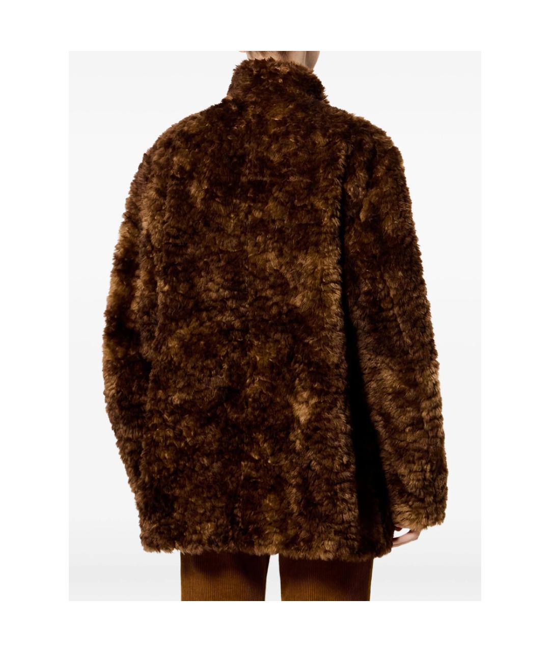 ISABEL MARANT ETOILE Коричневое полиэстеровое пальто, фото 2