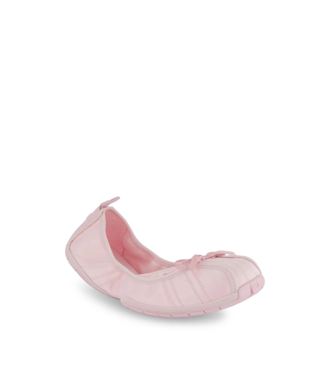 BALENCIAGA Розовые текстильные балетки, фото 3