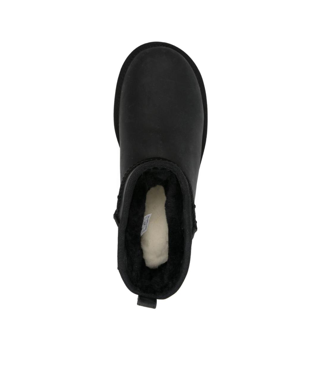 UGG Черные кожаные ботинки, фото 4