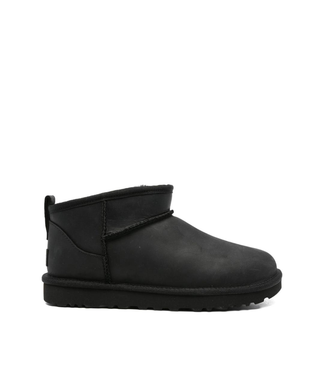 UGG Черные кожаные ботинки, фото 1