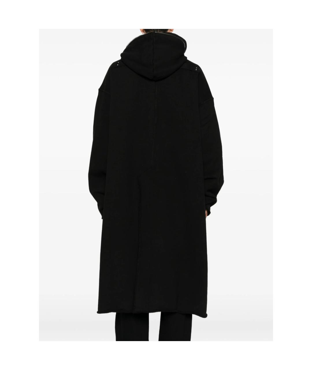 RICK OWENS DRKSHDW Черное хлопковое пальто, фото 4