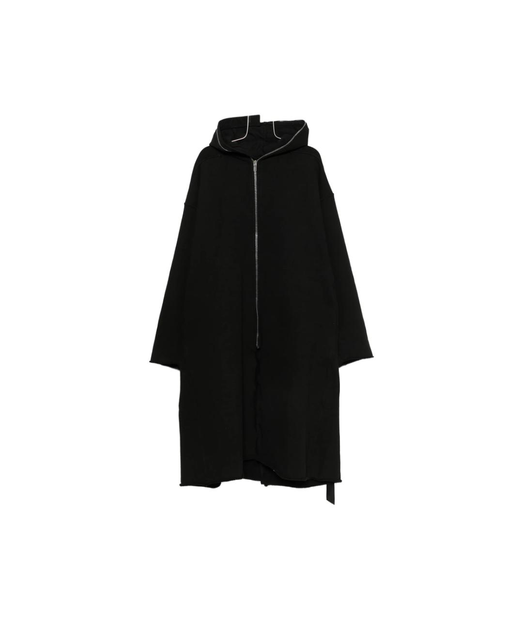 RICK OWENS DRKSHDW Черное хлопковое пальто, фото 1