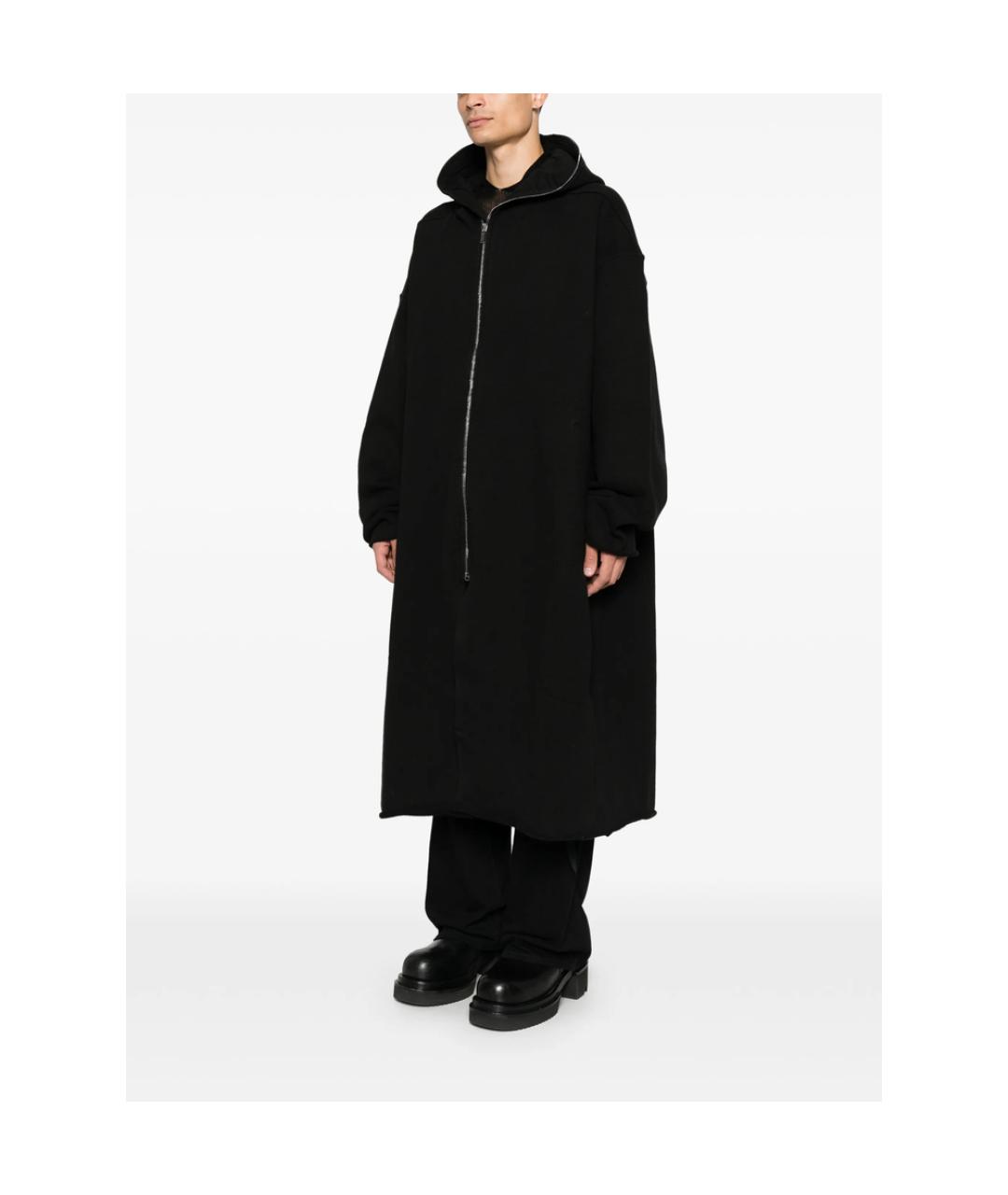 RICK OWENS DRKSHDW Черное хлопковое пальто, фото 5