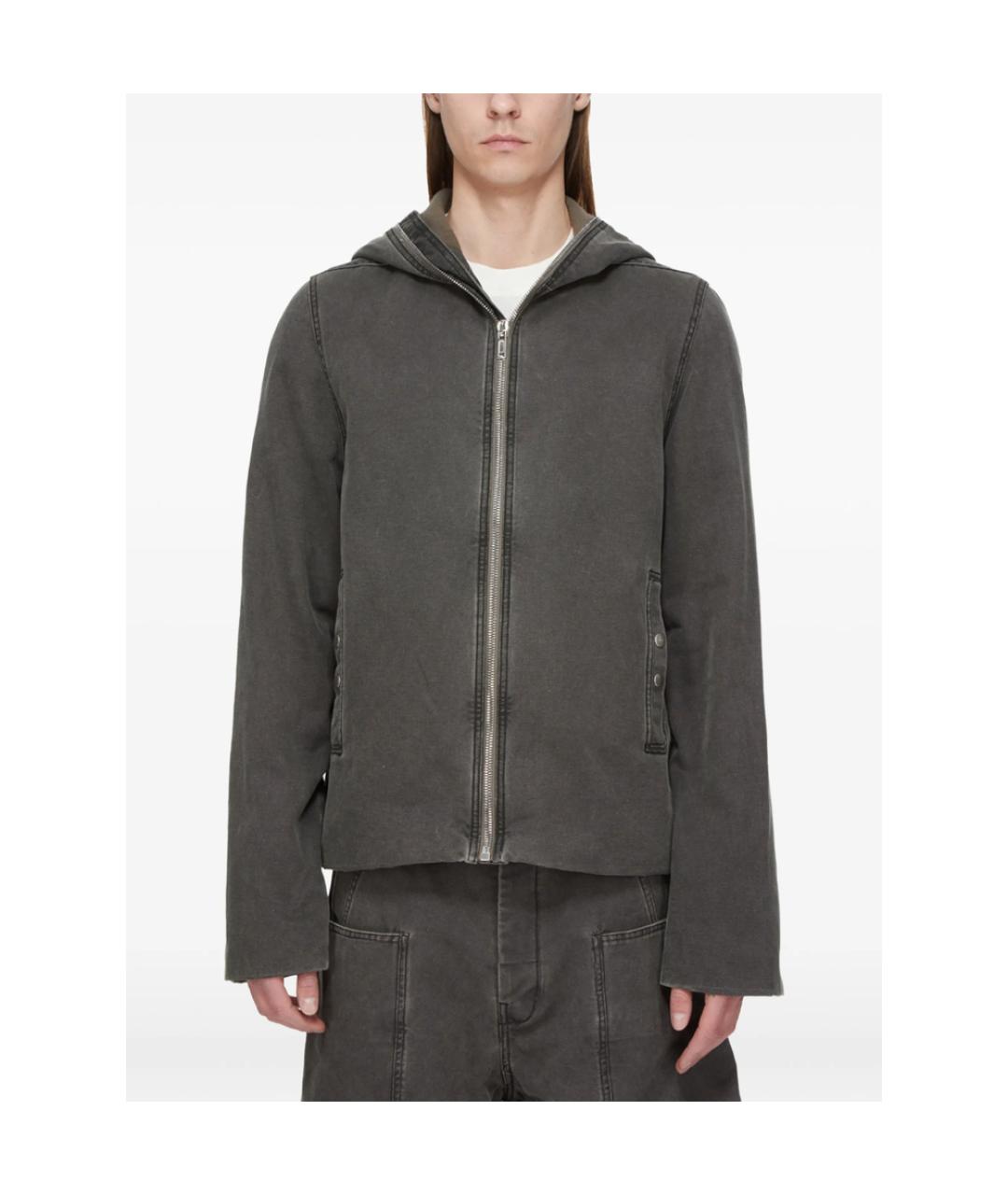 RICK OWENS DRKSHDW Серая хлопковая куртка, фото 1