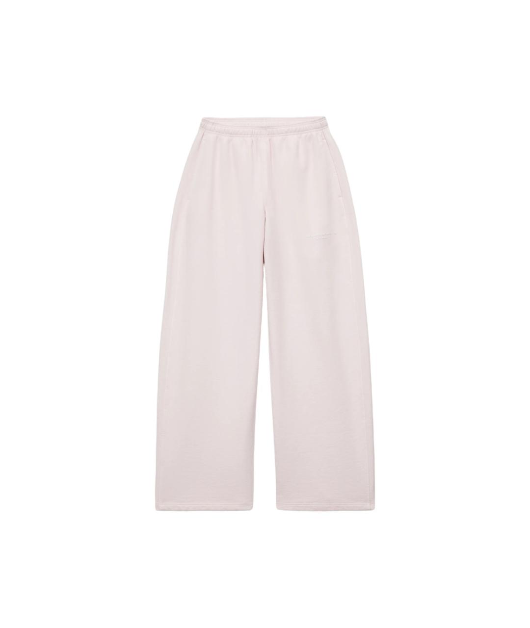 ALEXANDER WANG Розовые хлопковые спортивные брюки и шорты, фото 1