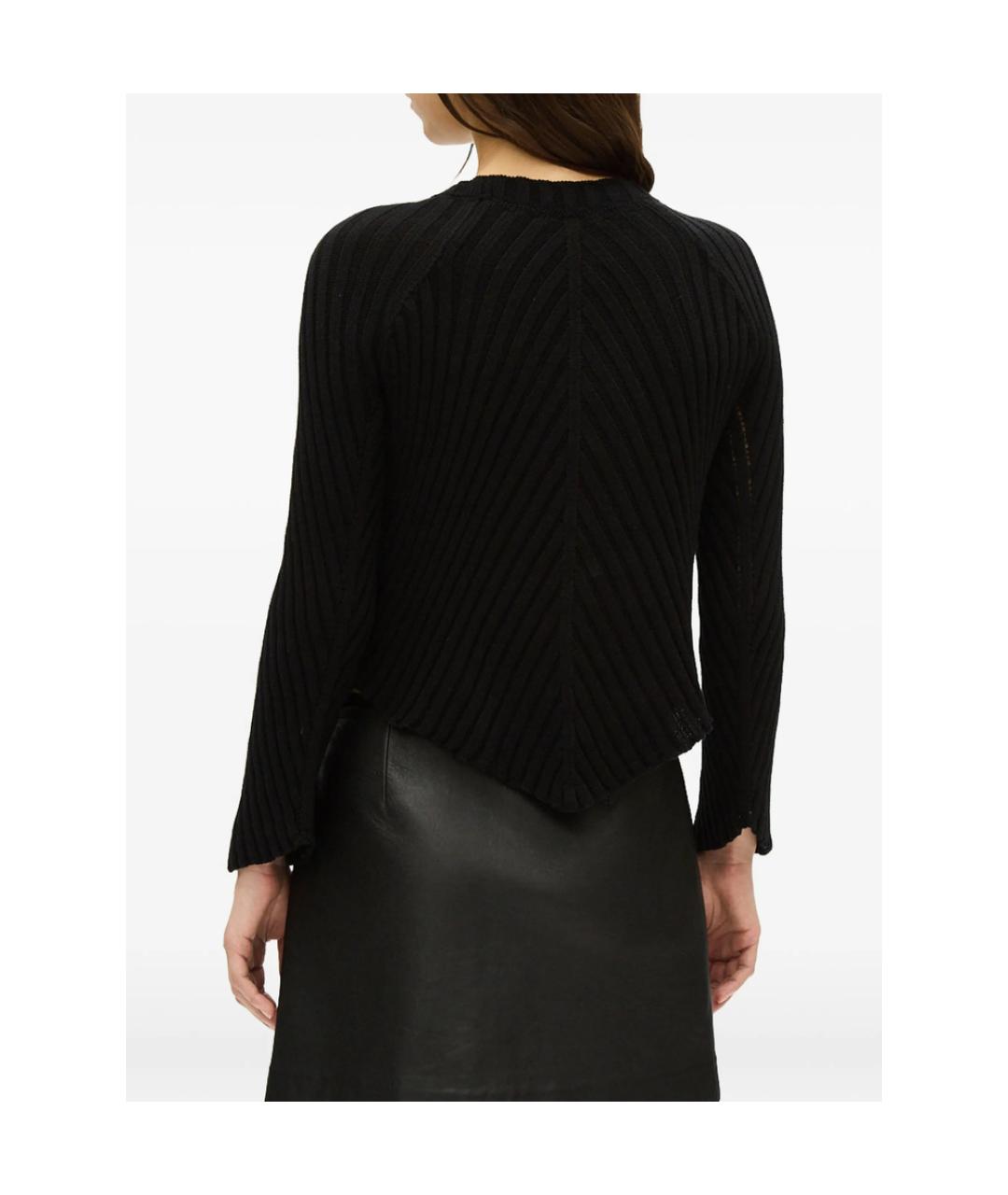 ANN DEMEULEMEESTER Черный кашемировый джемпер / свитер, фото 3