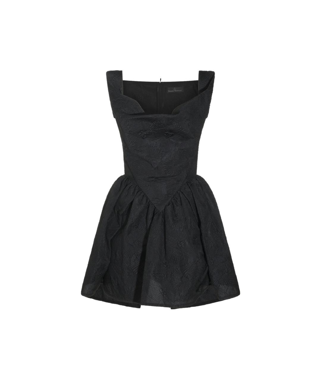 VIVIENNE WESTWOOD Черное полиэстеровое коктейльное платье, фото 1