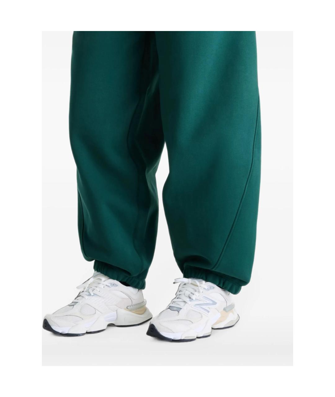 NEW BALANCE Зеленые хлопковые спортивные брюки и шорты, фото 4