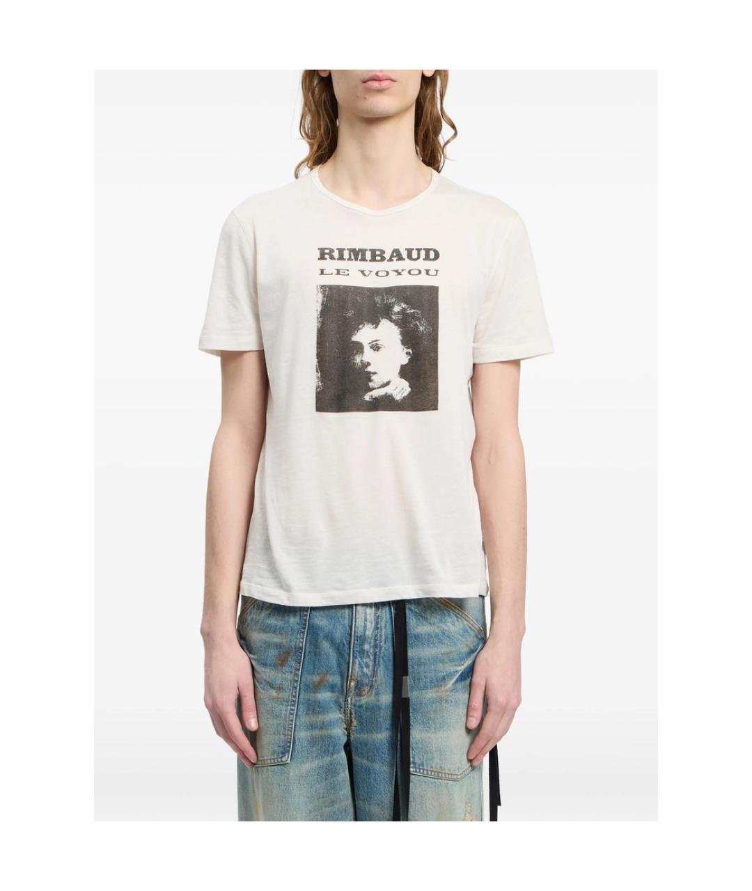 ANN DEMEULEMEESTER Белая хлопковая футболка, фото 1