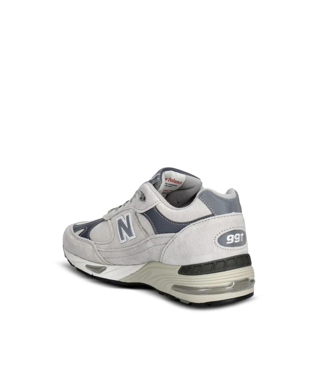 NEW BALANCE Серые замшевые низкие кроссовки / кеды, фото 4