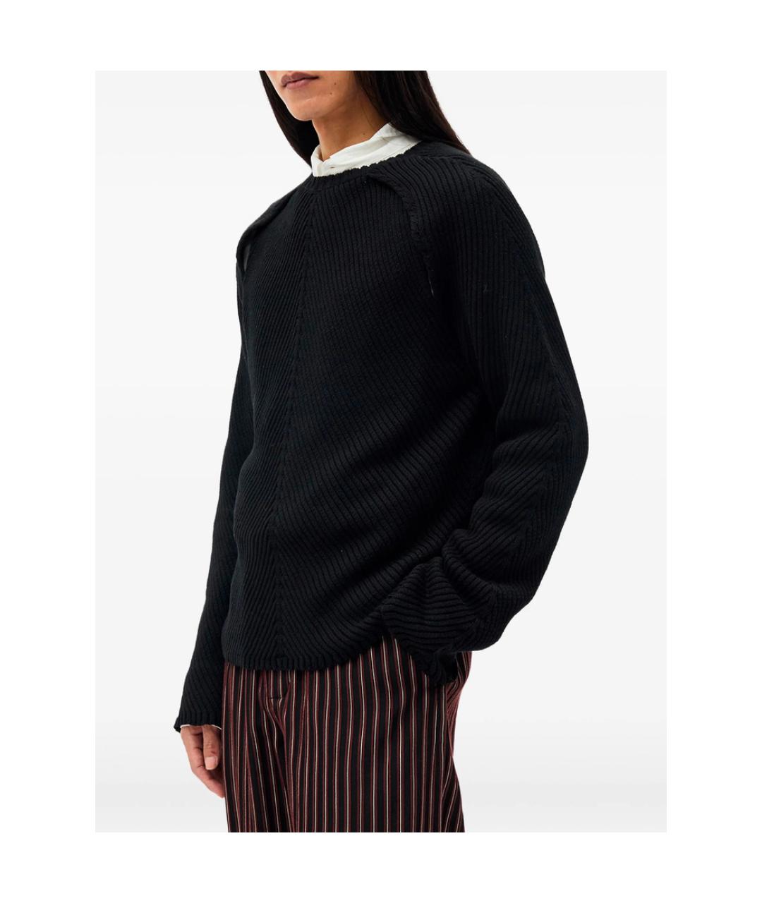 ANN DEMEULEMEESTER Черный кашемировый джемпер / свитер, фото 5