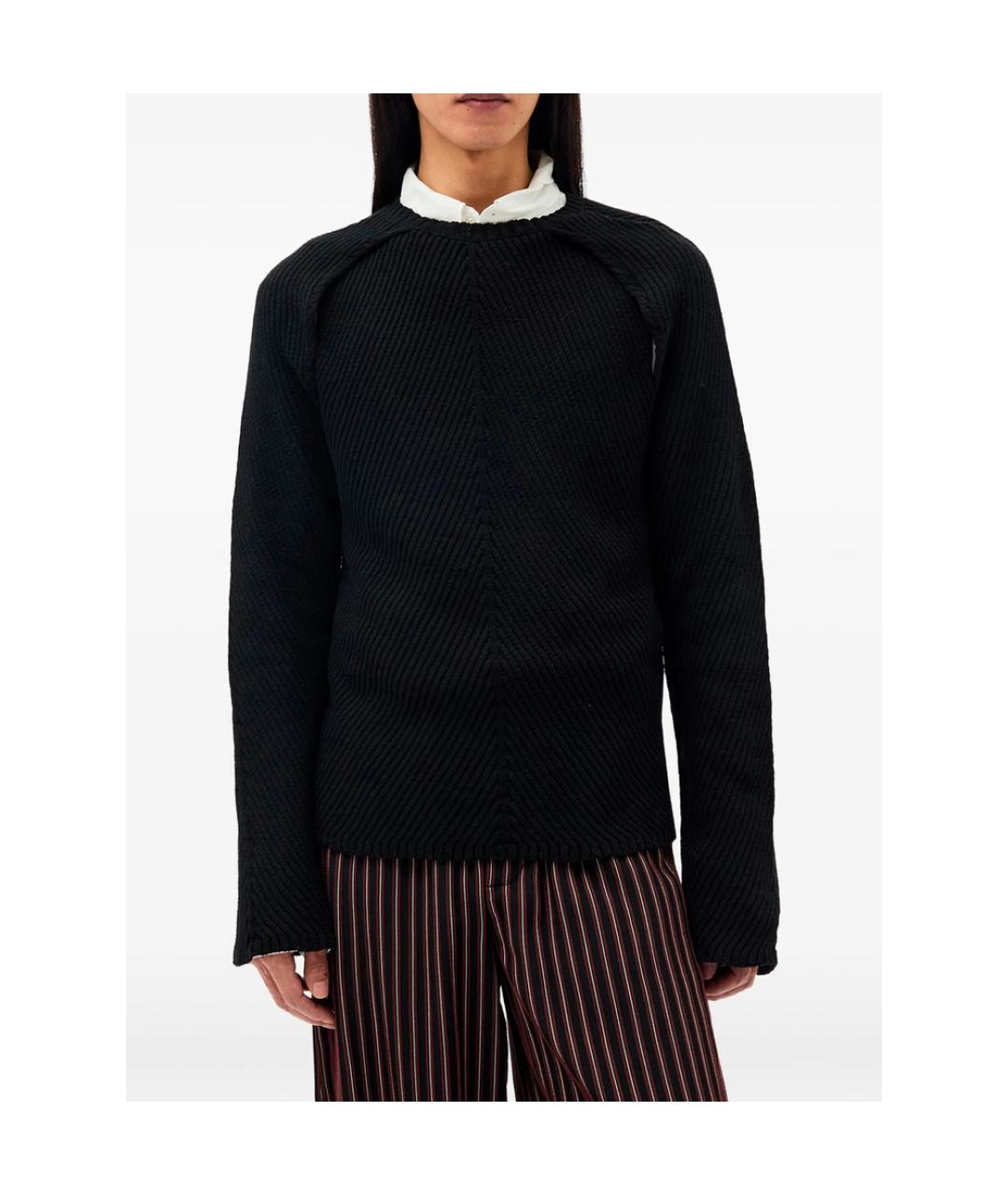 ANN DEMEULEMEESTER Черный кашемировый джемпер / свитер, фото 1