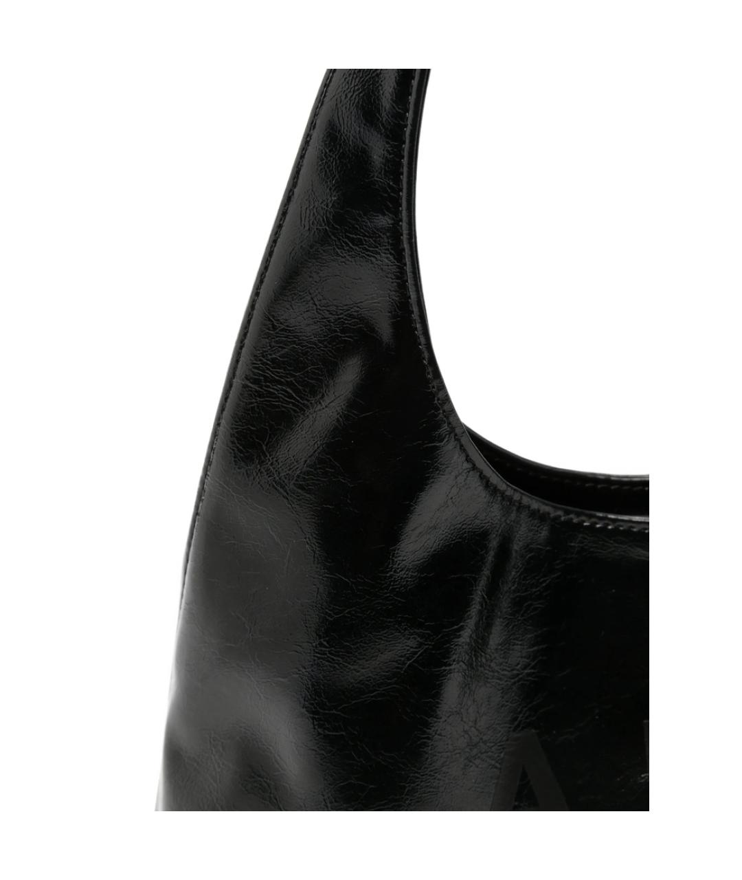 A.P.C. Черная сумка через плечо из искусственной кожи, фото 5