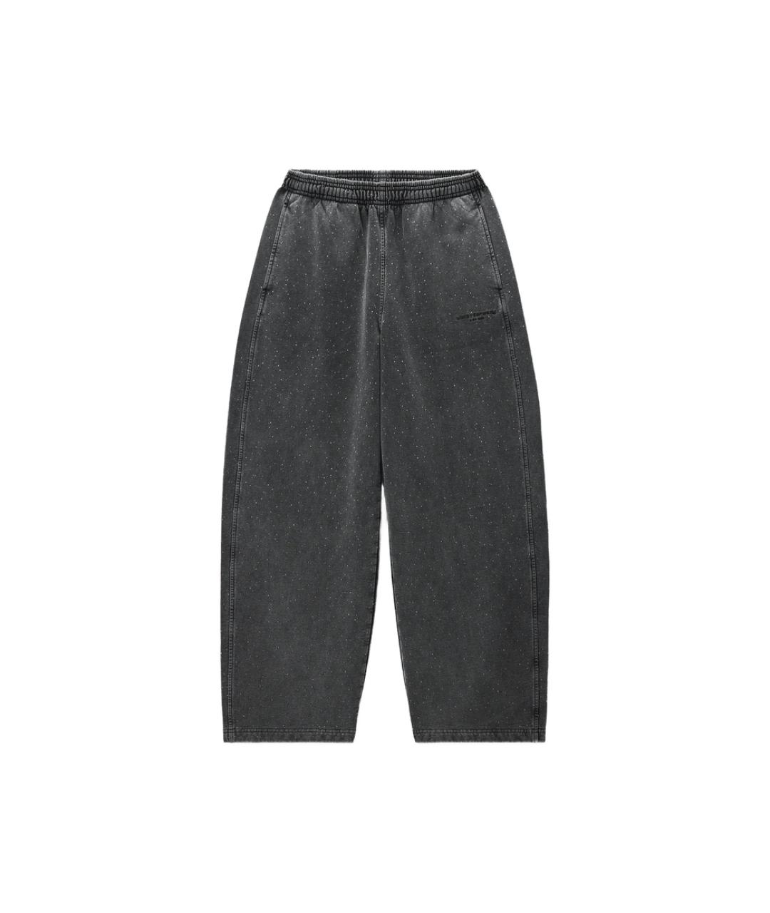 ALEXANDER WANG Серые хлопковые повседневные брюки, фото 1