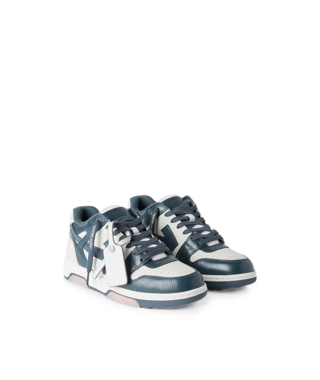 OFF-WHITE Мульти кожаные низкие кроссовки / кеды, фото 3