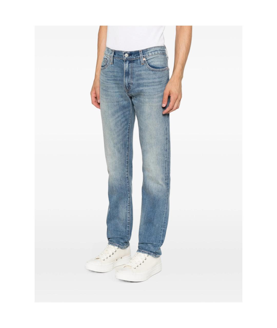 LEVI'S Голубые хлопковые джинсы скинни, фото 2